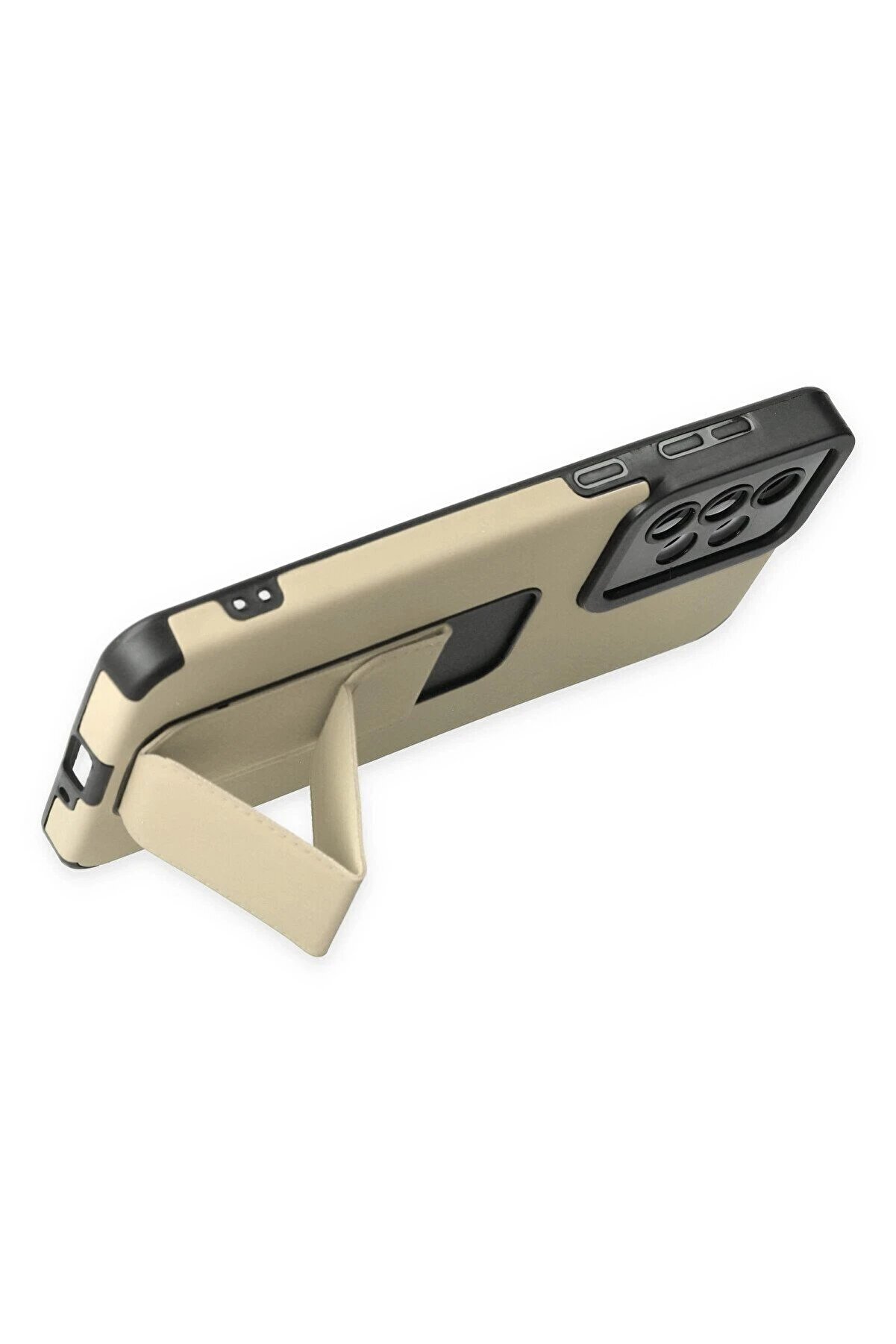 Samsung Galaxy A33 5G Kılıf Mega Standlı Si̇li̇kon - Gold - Dropx1435-2309