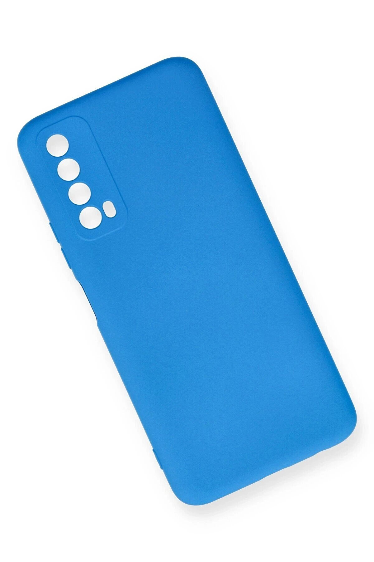 Huawei̇ P Smart 2021 Kılıf Nano İçi̇ Kadi̇fe Si̇li̇kon - Mavi̇ - Dropx3581-7198