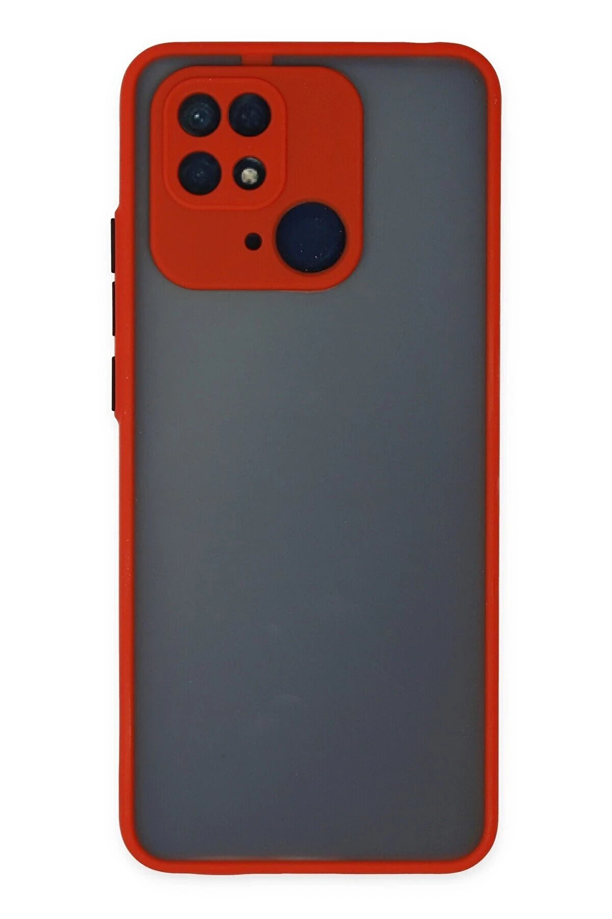 CepteToptan Xiaomi Redmi 10C Kılıf Montreal Silikon Kapak - Kırmızı - DROPX5191-4901