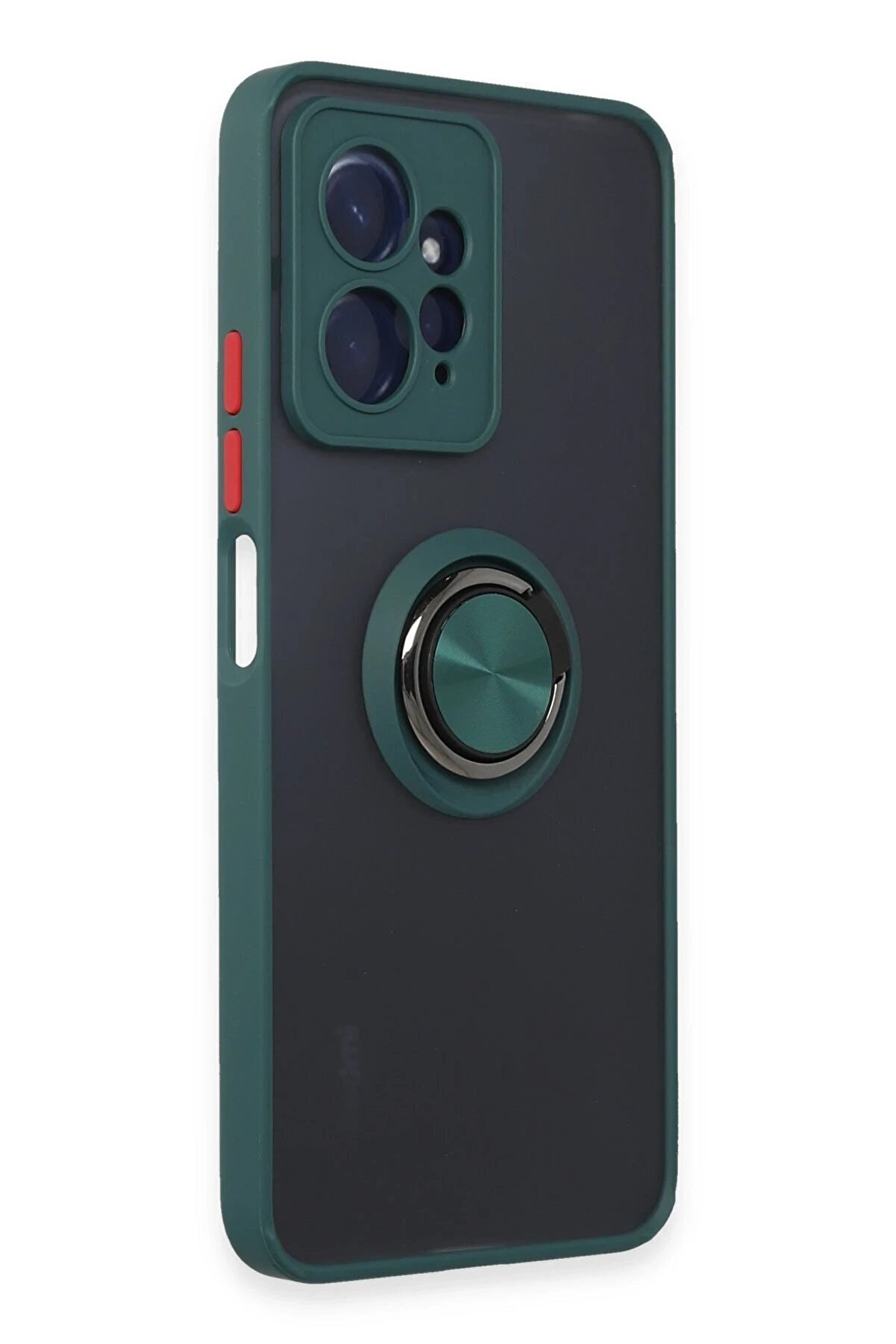 Xi̇aomi̇ Redmi̇ Note 12 4G Kılıf Montreal Yüzüklü Si̇li̇kon Kapak - Yeşi̇l - Dropx4215-2424