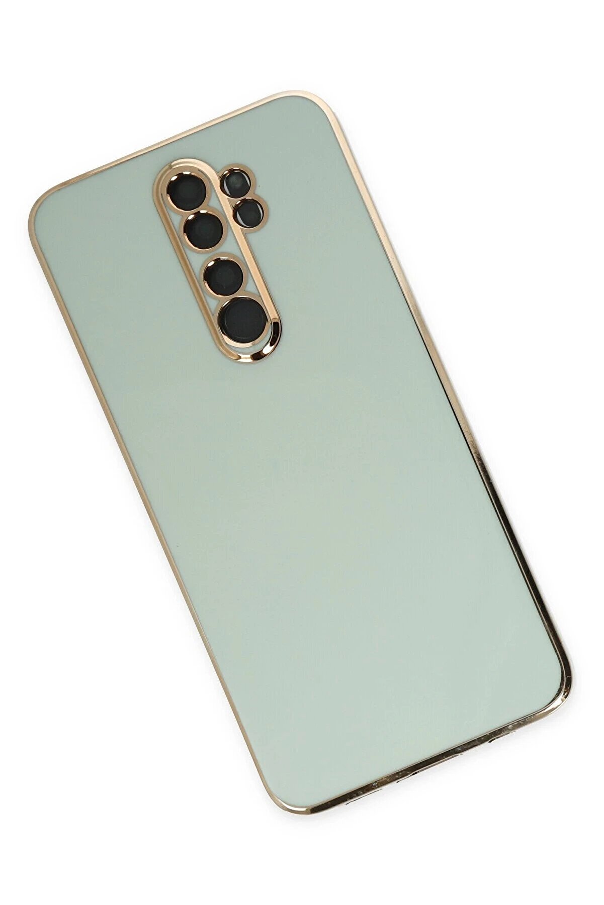 Xi̇aomi̇ Redmi̇ Note 8 Pro Kılıf Volet Si̇li̇kon - A&ccedil;ık Yeşi̇l - Dropx1589-1229