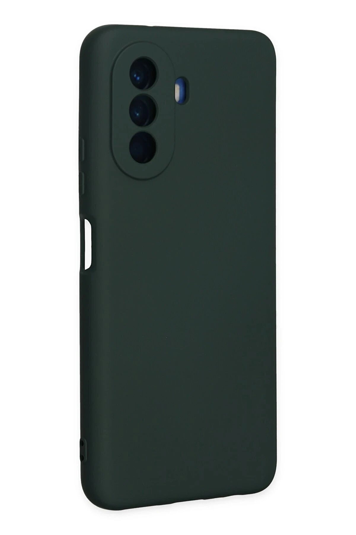 Huawei̇ Nova Y70 Kılıf Nano İ&ccedil;i̇ Kadi̇fe Si̇li̇kon - Koyu Yeşi̇l - Dropx3040-5937