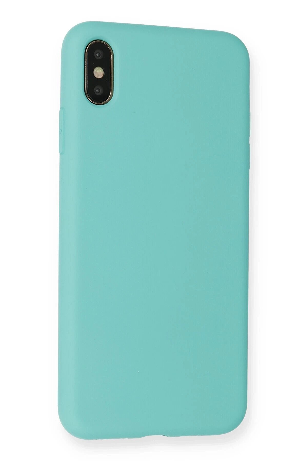 İphone Xs Max Kılıf Nano İçi̇ Kadi̇fe Si̇li̇kon - Turkuaz - Dropx1060-8698