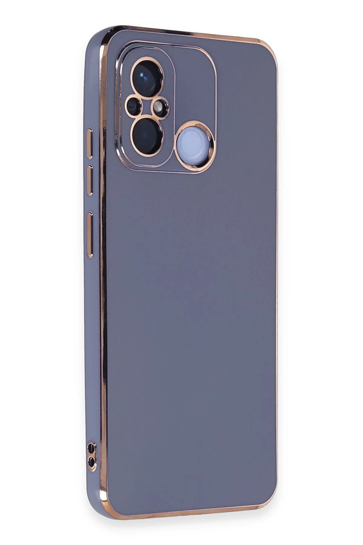 Xi̇aomi̇ Redmi̇ 12C Kılıf Volet Si̇li̇kon - Mavi̇ - Dropx6273-7007