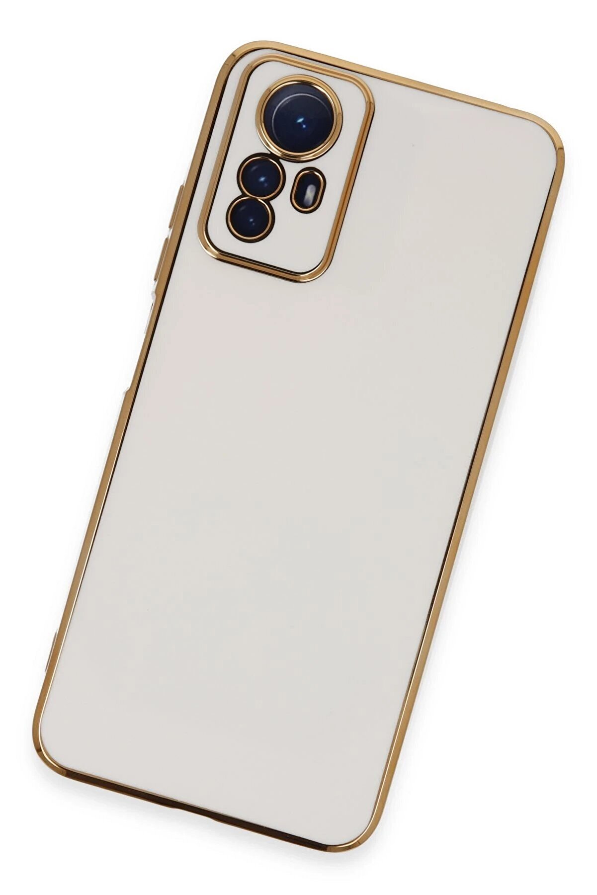 Xi̇aomi̇ Redmi̇ Note 12S Kılıf Volet Si̇li̇kon - Beyaz - Dropx2183-2718