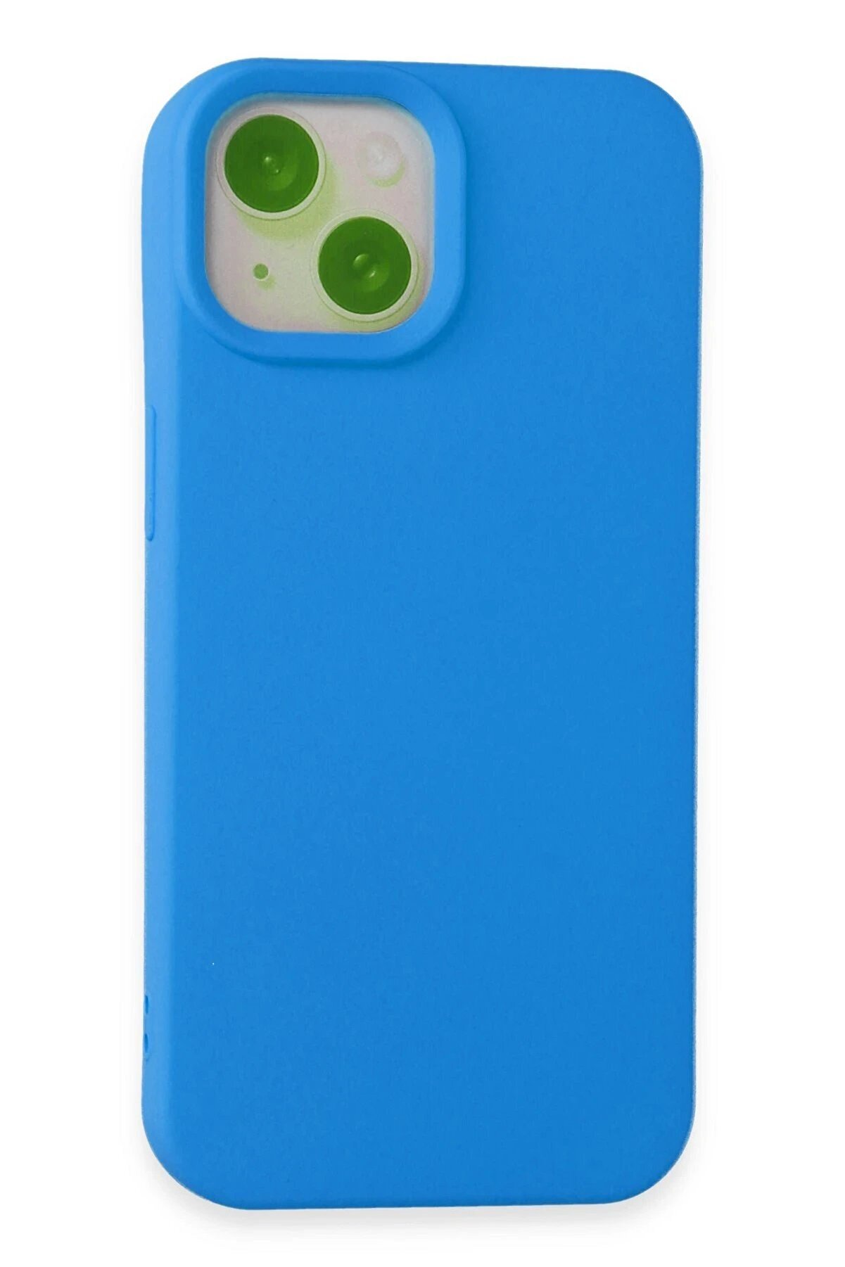 CepteToptan iPhone 15 Kılıf Nano içi Kadife Silikon - Mavi - DROPX6970-1427