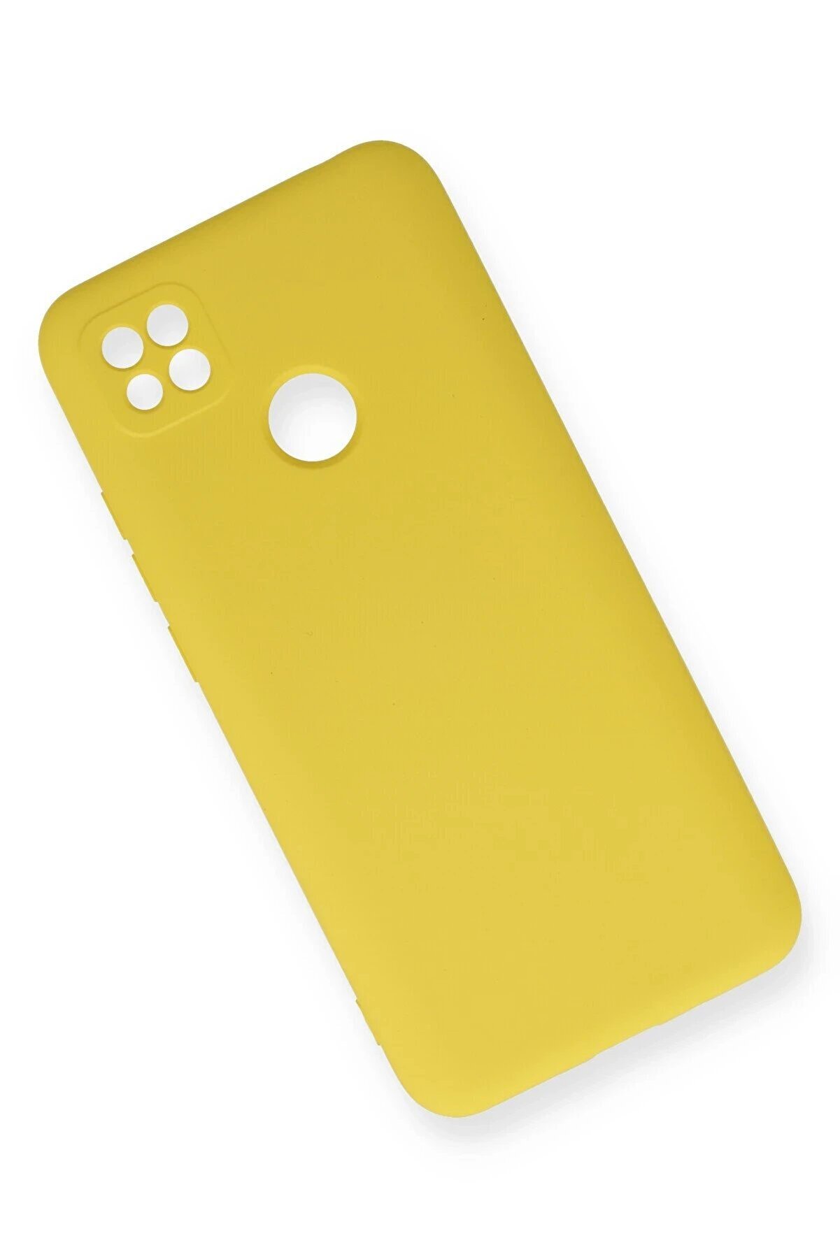 Xi̇aomi̇ Redmi̇ 9C Kılıf Nano İ&ccedil;i̇ Kadi̇fe Si̇li̇kon - Sarı - Dropx5214-9656