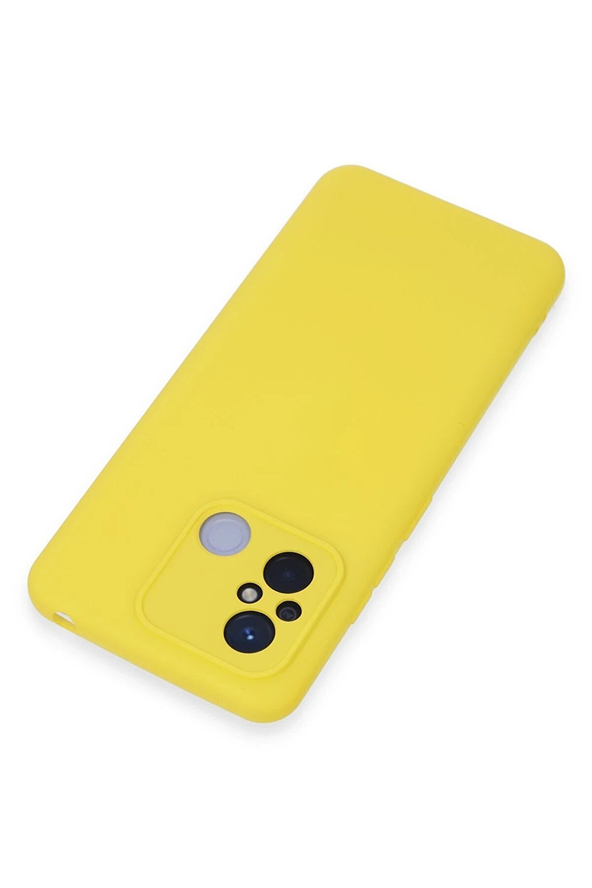 Xi̇aomi̇ Redmi̇ 12C Kılıf Nano İçi̇ Kadi̇fe Si̇li̇kon - Sarı - Dropx2951-5666