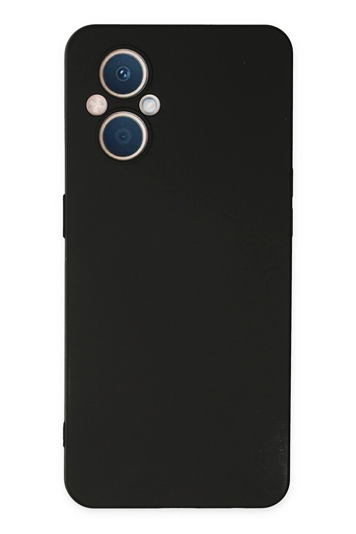 CepteToptan Oppo Reno 7 Lite Kılıf Nano i&ccedil;i Kadife Silikon - Siyah - DROPX9324-9823