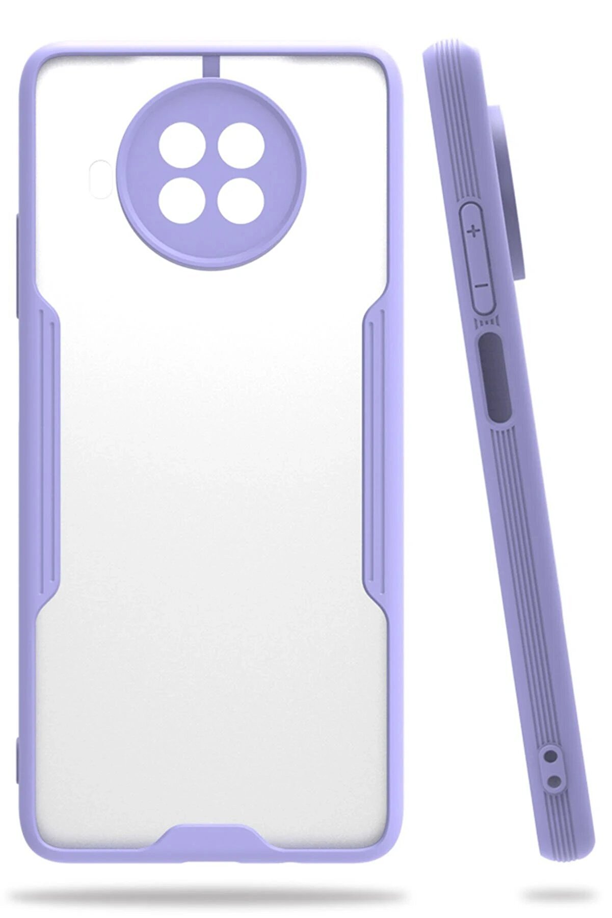 CepteToptan Xiaomi Mi 10T Lite Kılıf Platin Silikon - Lila - DROPX3132-4948