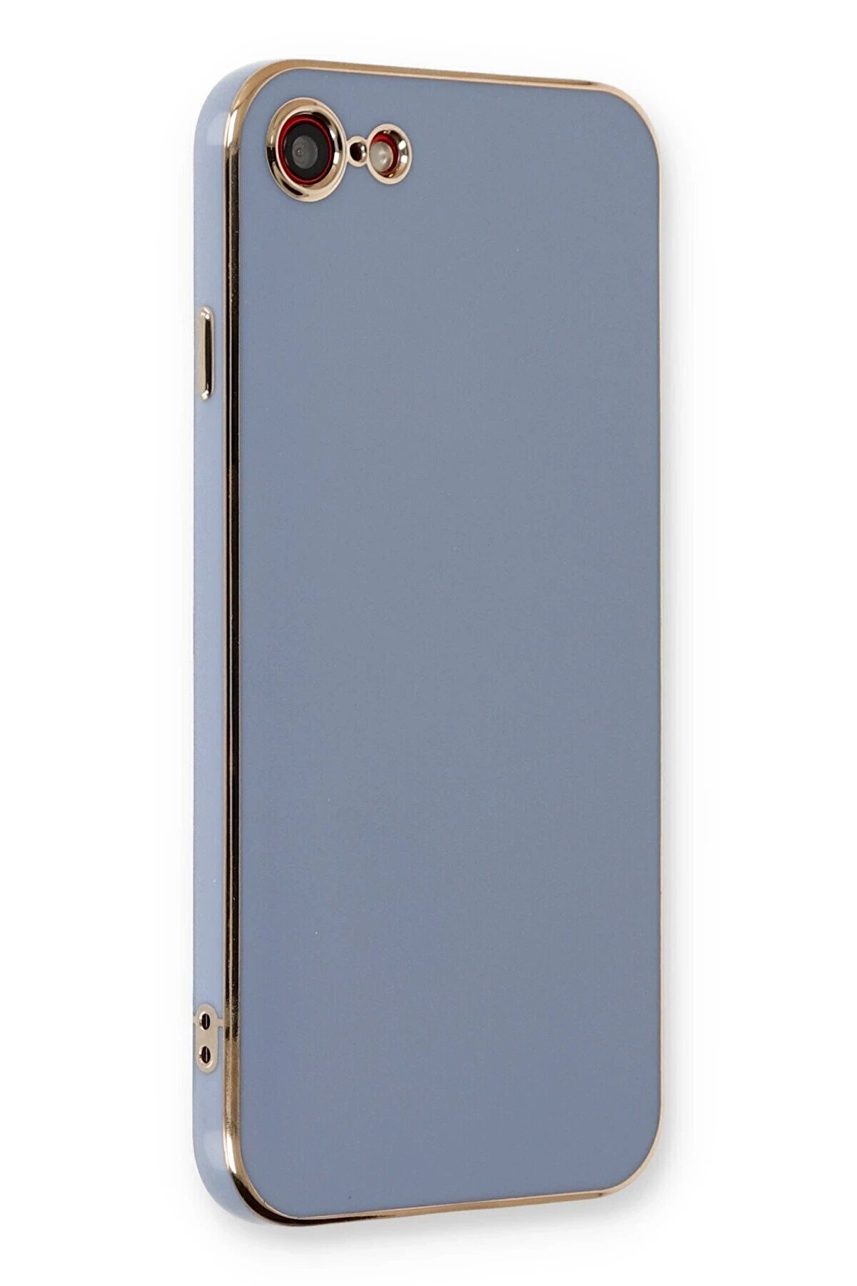 CepteToptan iPhone 7 Kılıf Volet Silikon - Mavi - DROPX6156-1291