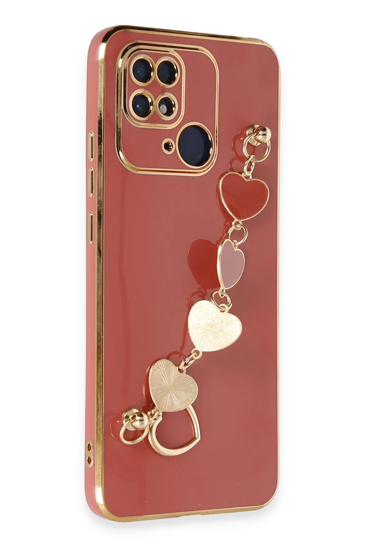 Xi̇aomi̇ Redmi̇ 10C Kılıf Esi̇la Si̇li̇kon - Kırmızı - Dropx1824-8576