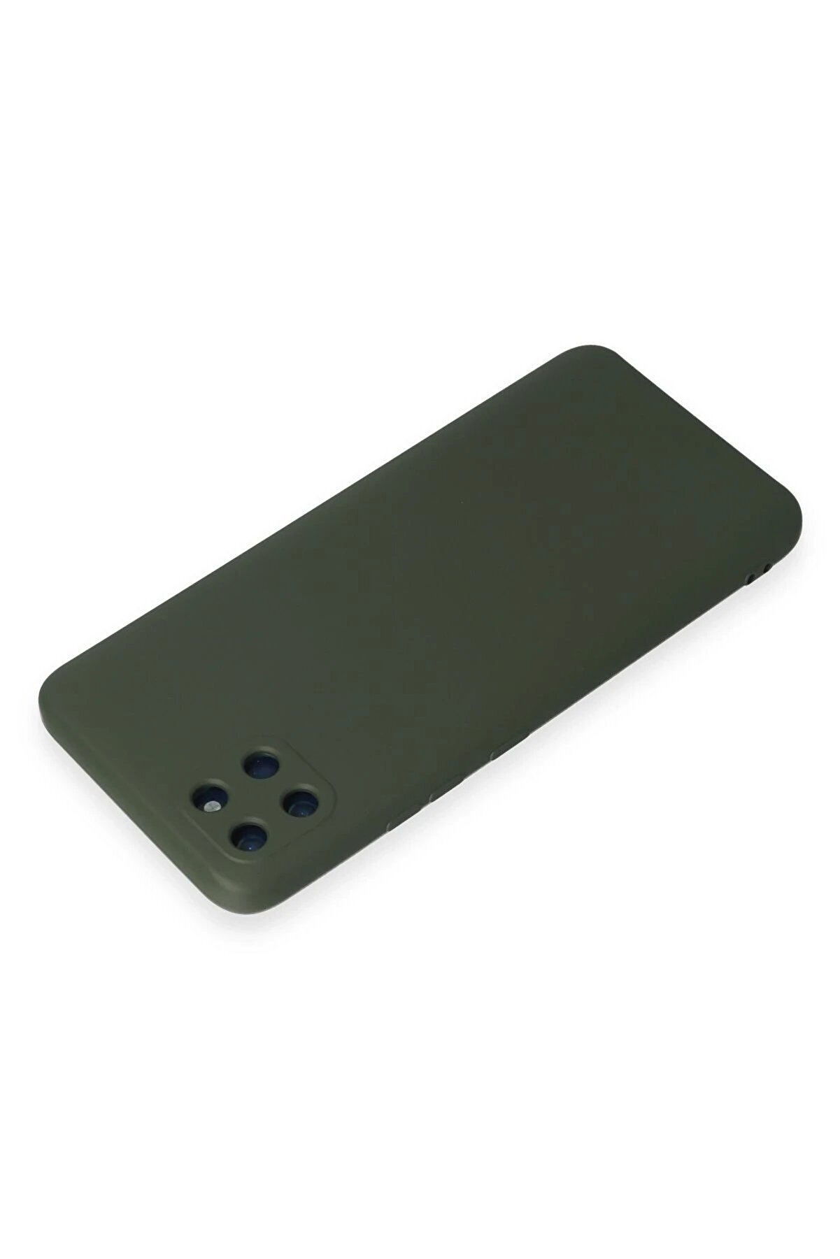 Realme C11 Kılıf Nano İ&ccedil;i̇ Kadi̇fe Si̇li̇kon - Koyu Yeşi̇l - Dropx9804-9482