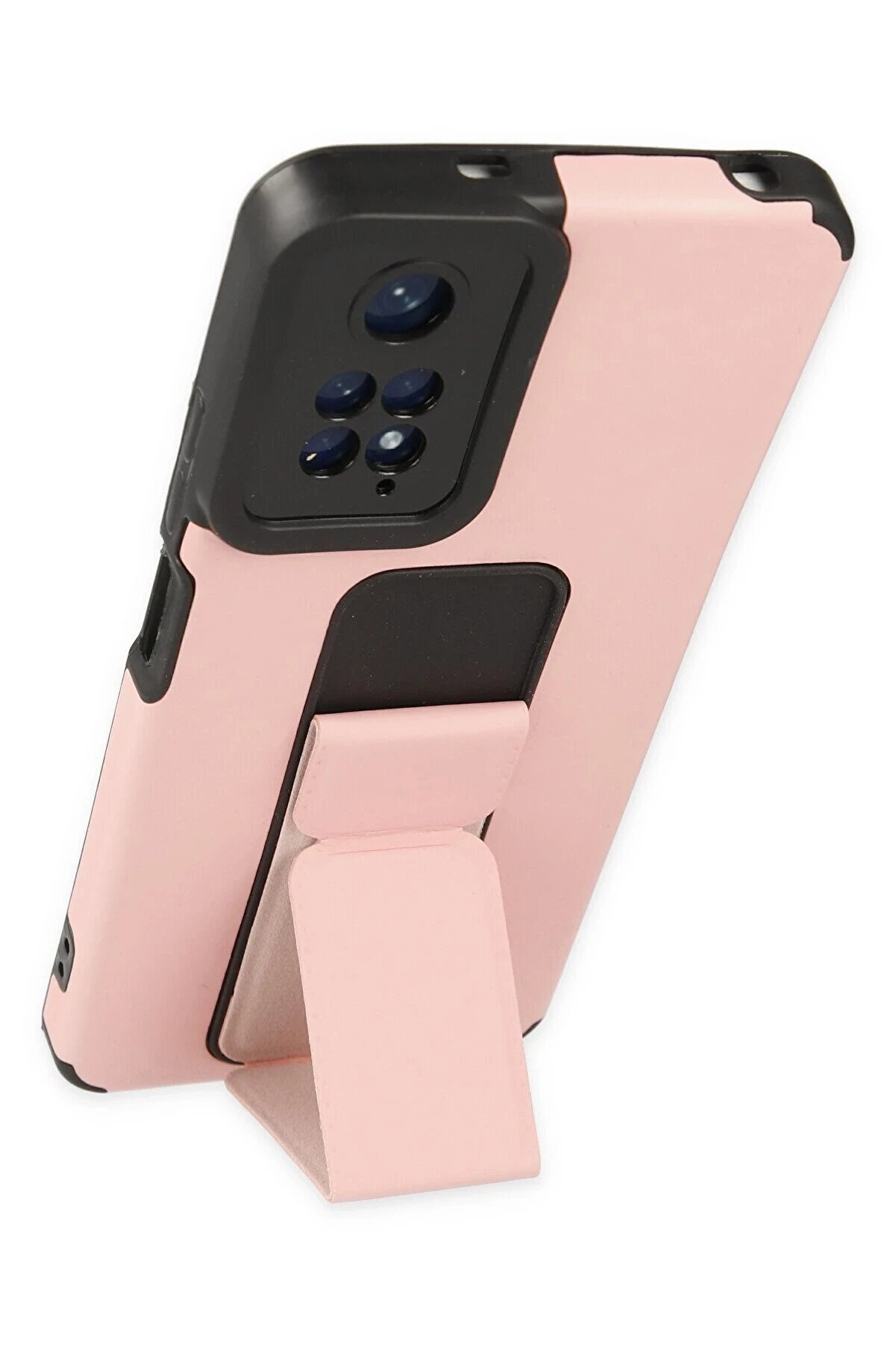 Xi̇aomi̇ Redmi̇ Note 11 Kılıf Mega Standlı Si̇li̇kon - Pudra - Dropx2770-3625