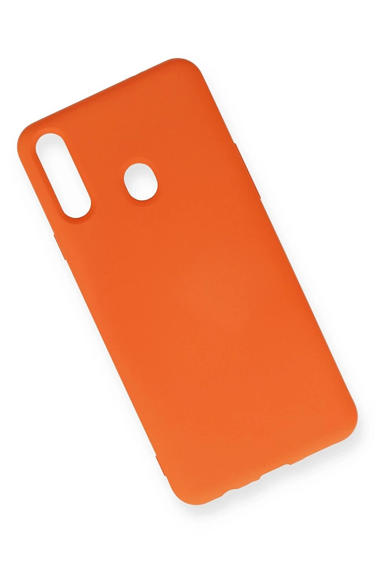 Samsung Galaxy A20S Kılıf Nano İçi̇ Kadi̇fe Si̇li̇kon - Turuncu - Dropx1194-5636