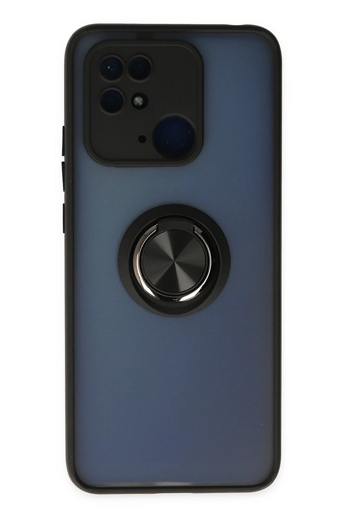 CepteToptan Xiaomi Redmi 10C Kılıf Montreal Y&uuml;z&uuml;kl&uuml; Silikon Kapak - Siyah - DROPX1627-8657