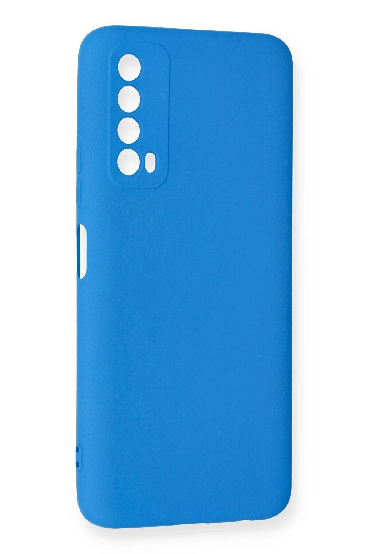 Huawei̇ P Smart 2021 Kılıf Nano İçi̇ Kadi̇fe Si̇li̇kon - Mavi̇ - Dropx3581-7198