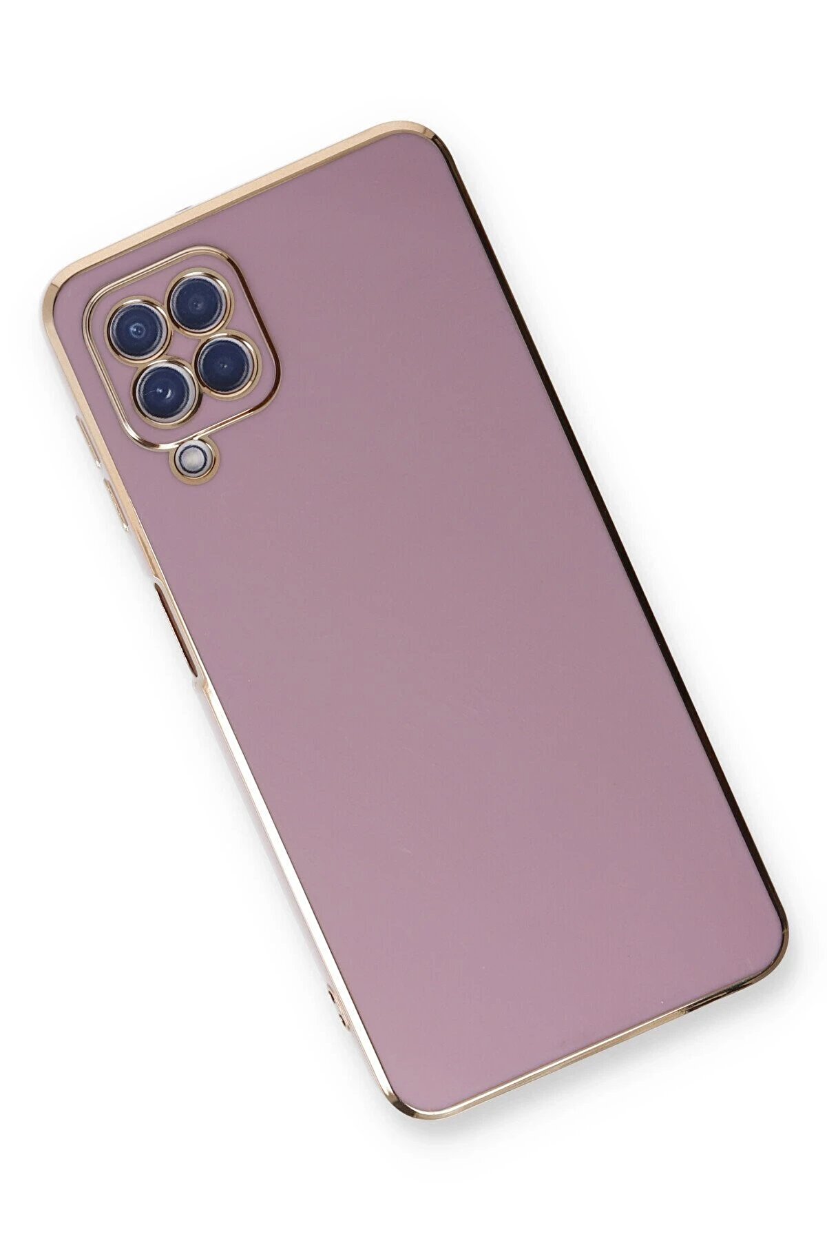 Samsung Galaxy A22 Kılıf Volet Si̇li̇kon - Mor - Dropx3130-9522