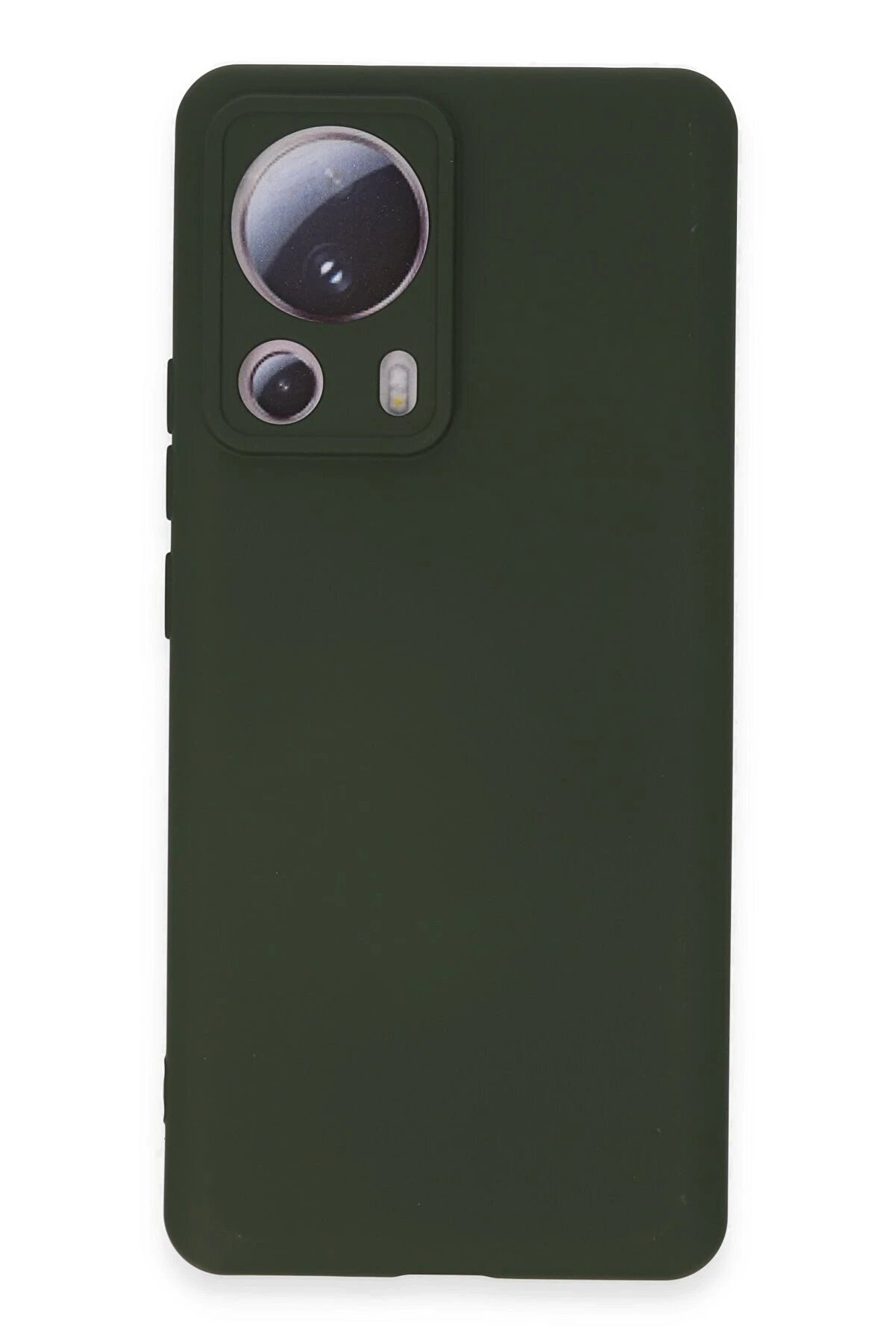 CepteToptan Xiaomi Mi 13 Lite Kılıf Nano içi Kadife Silikon - Koyu Yeşil - DROPX6918-9459