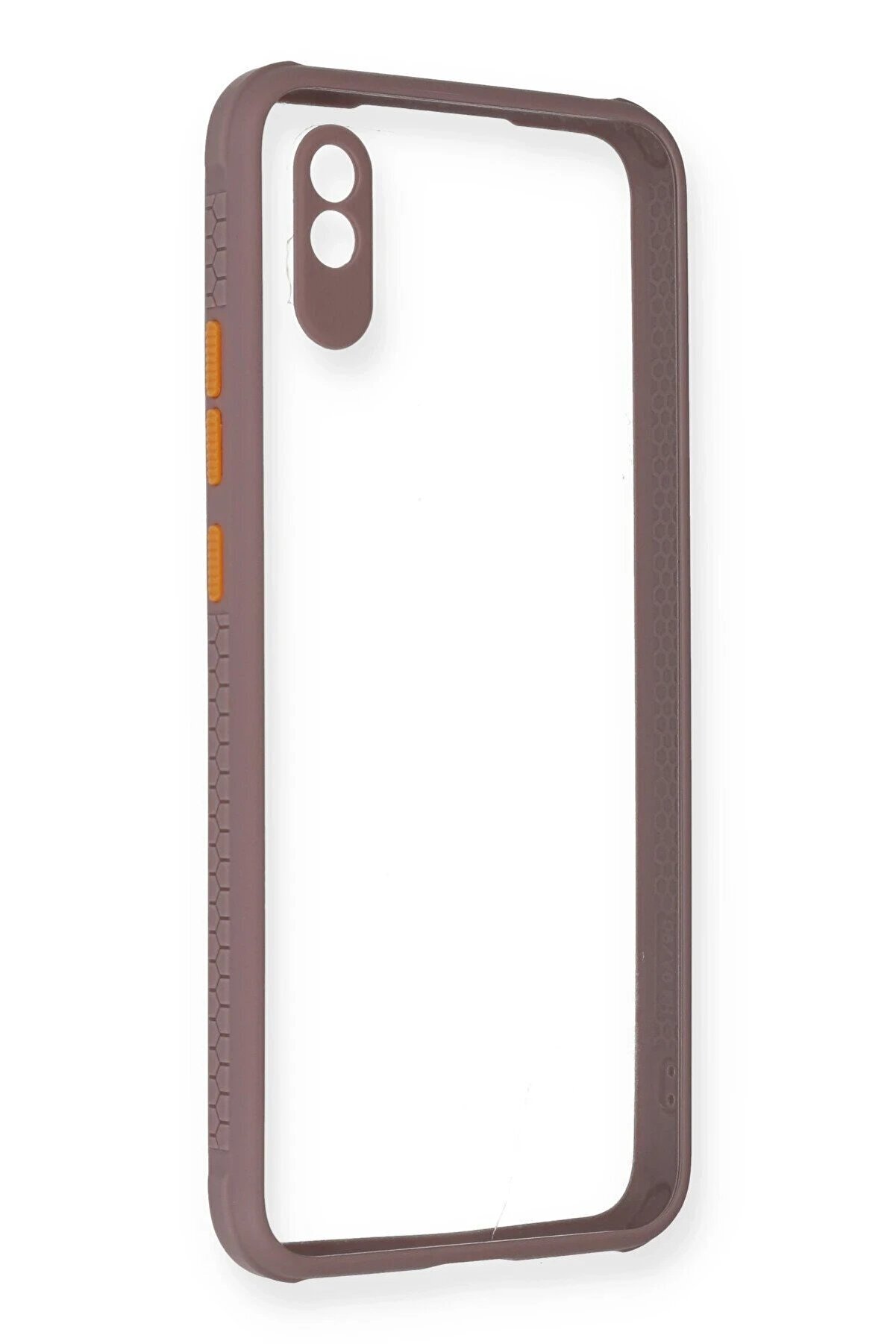 CepteToptan Xiaomi Redmi 9A Kılıf Miami Şeffaf Silikon - Açık Mor - DROPX9661-7403