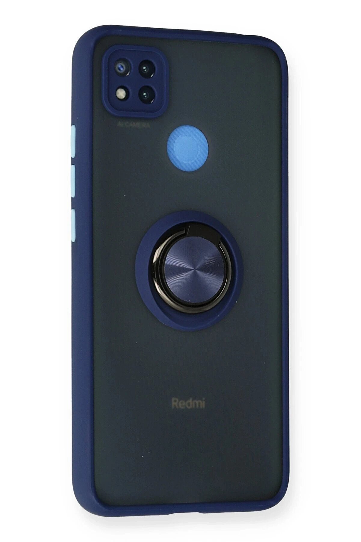 Xi̇aomi̇ Redmi̇ 9C Kılıf Montreal Yüzüklü Si̇li̇kon Kapak - Laci̇vert - Dropx7162-1527