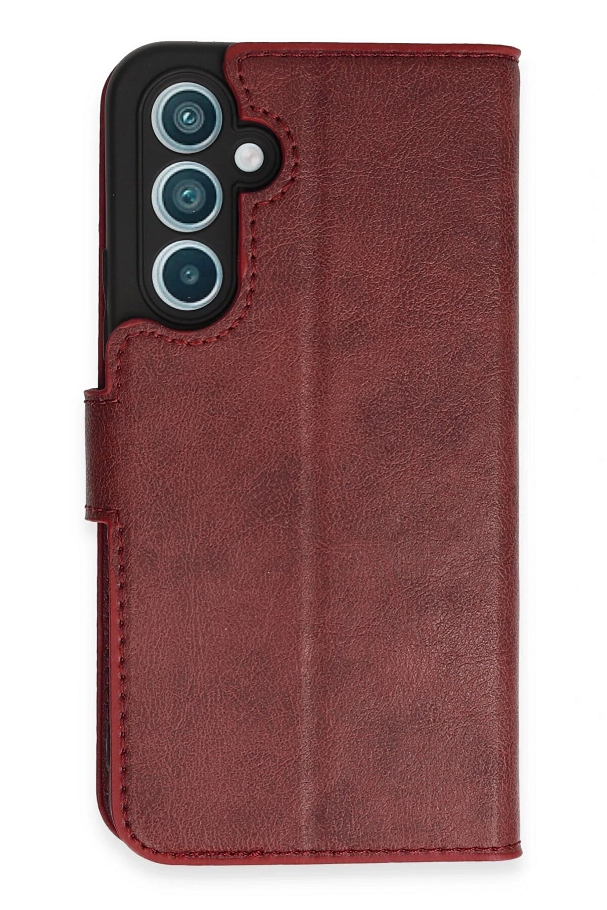 CepteToptan Samsung Galaxy A34 5G Kılıf Trend S Plus Kapaklı Kılıf - Kırmızı - DROPX3588-9035