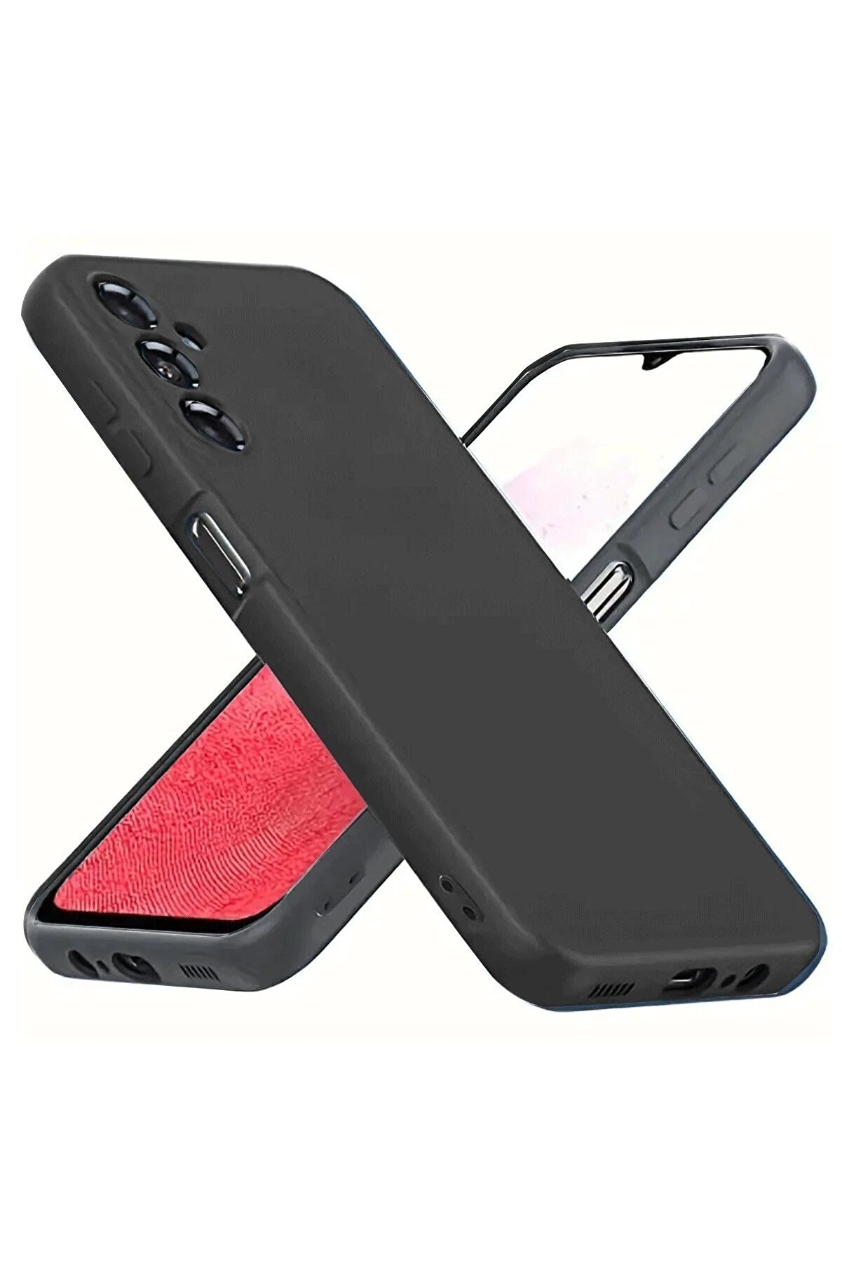 CepteToptan Samsung Galaxy A34 5G Kılıf First Silikon - Siyah - DROPX2737-1024