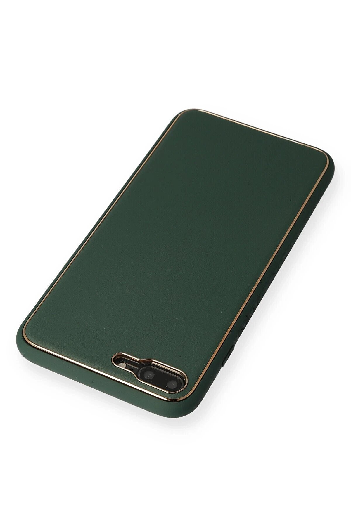 İphone 8 Plus Kılıf Coco Deri̇ Si̇li̇kon Kapak - Yeşi̇l - Dropx5547-2415