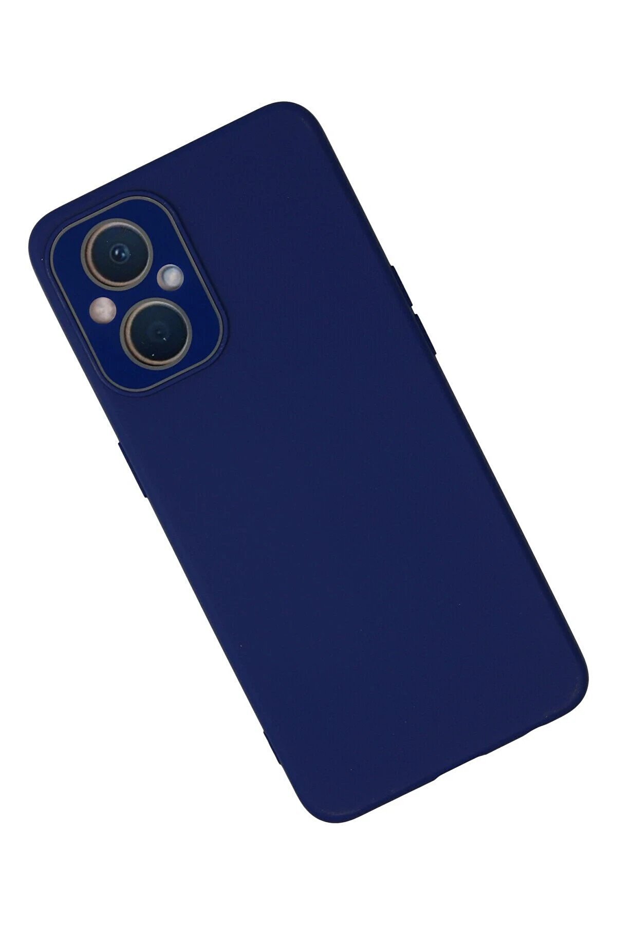 Oppo Reno 7 Li̇te Kılıf Lansman Glass Kapak - Sky Blue - Dropx1961-7726