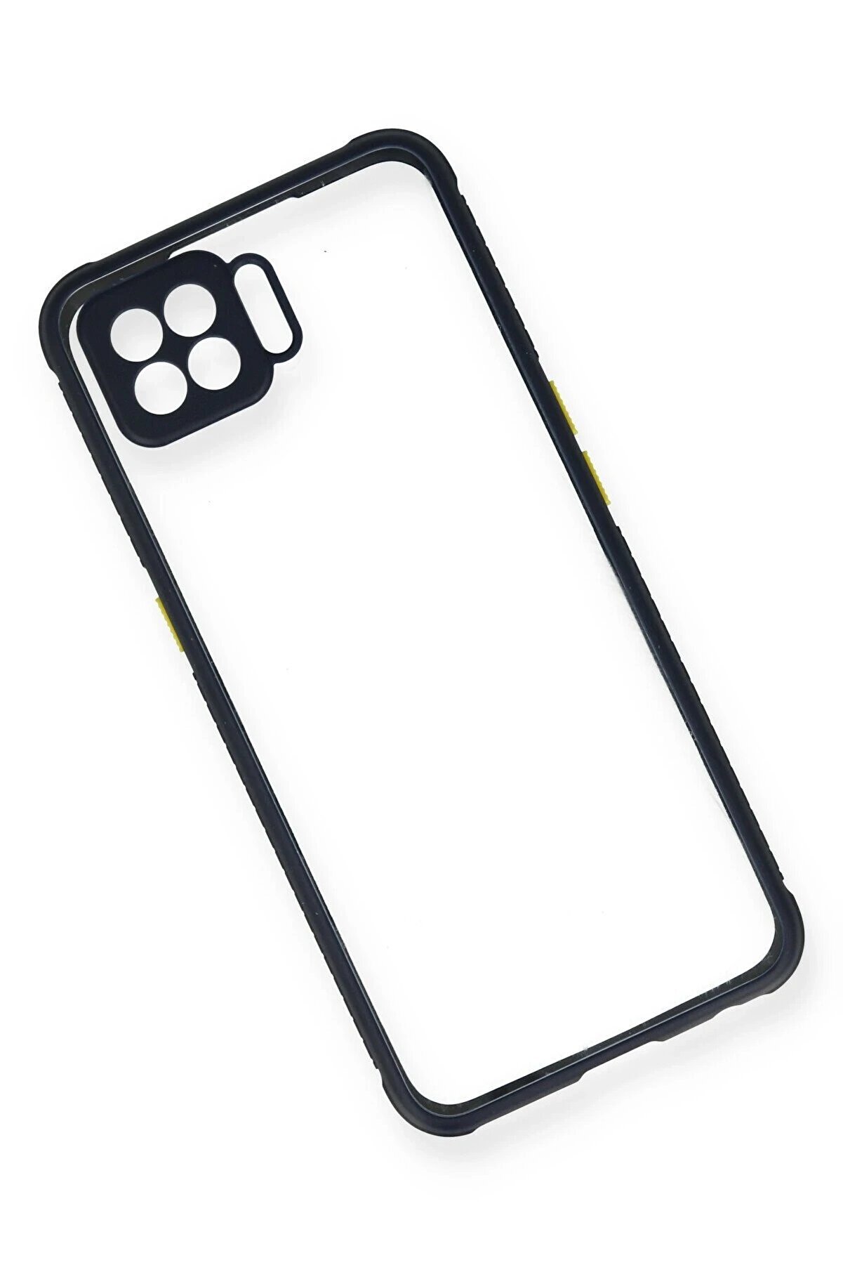 Oppo A73 Kılıf Mi̇ami̇ Şeffaf Si̇li̇kon - Laci̇vert - Dropx4047-8631