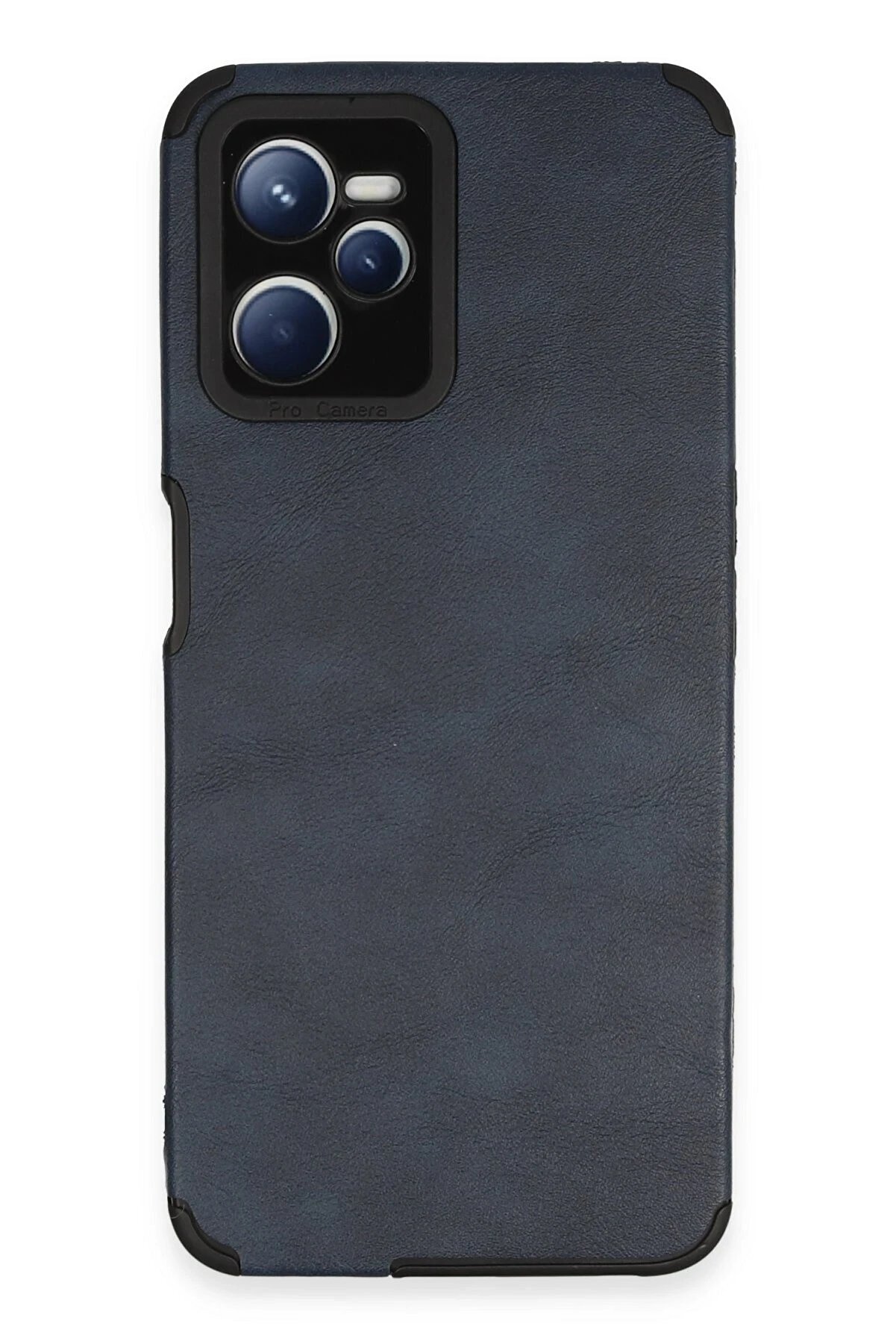 CepteToptan Realme C35 Kılıf Loop Deri Silikon - Lacivert - DROPX9148-3315