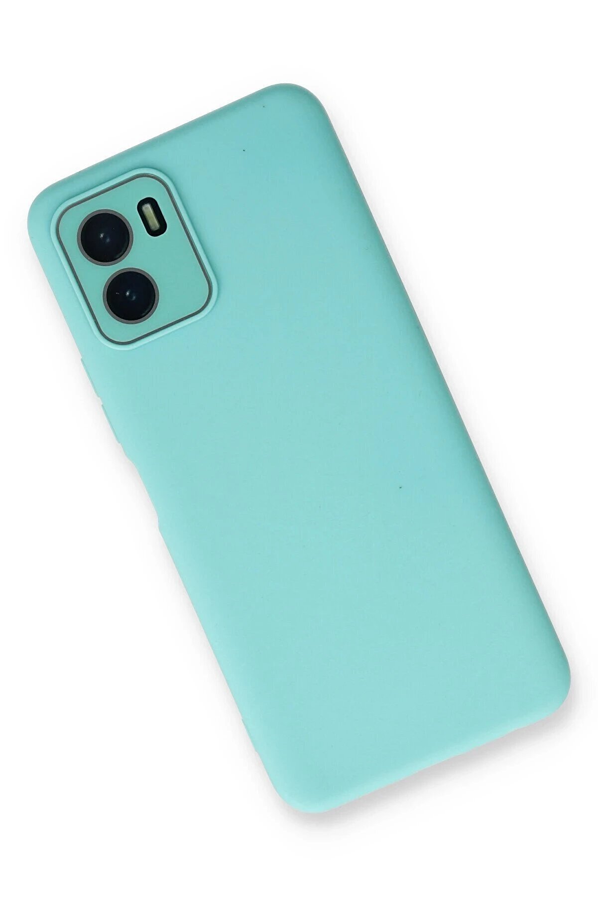 Vi̇vo Y15S Kılıf Lansman Glass Kapak - Turkuaz - Dropx1063-5008