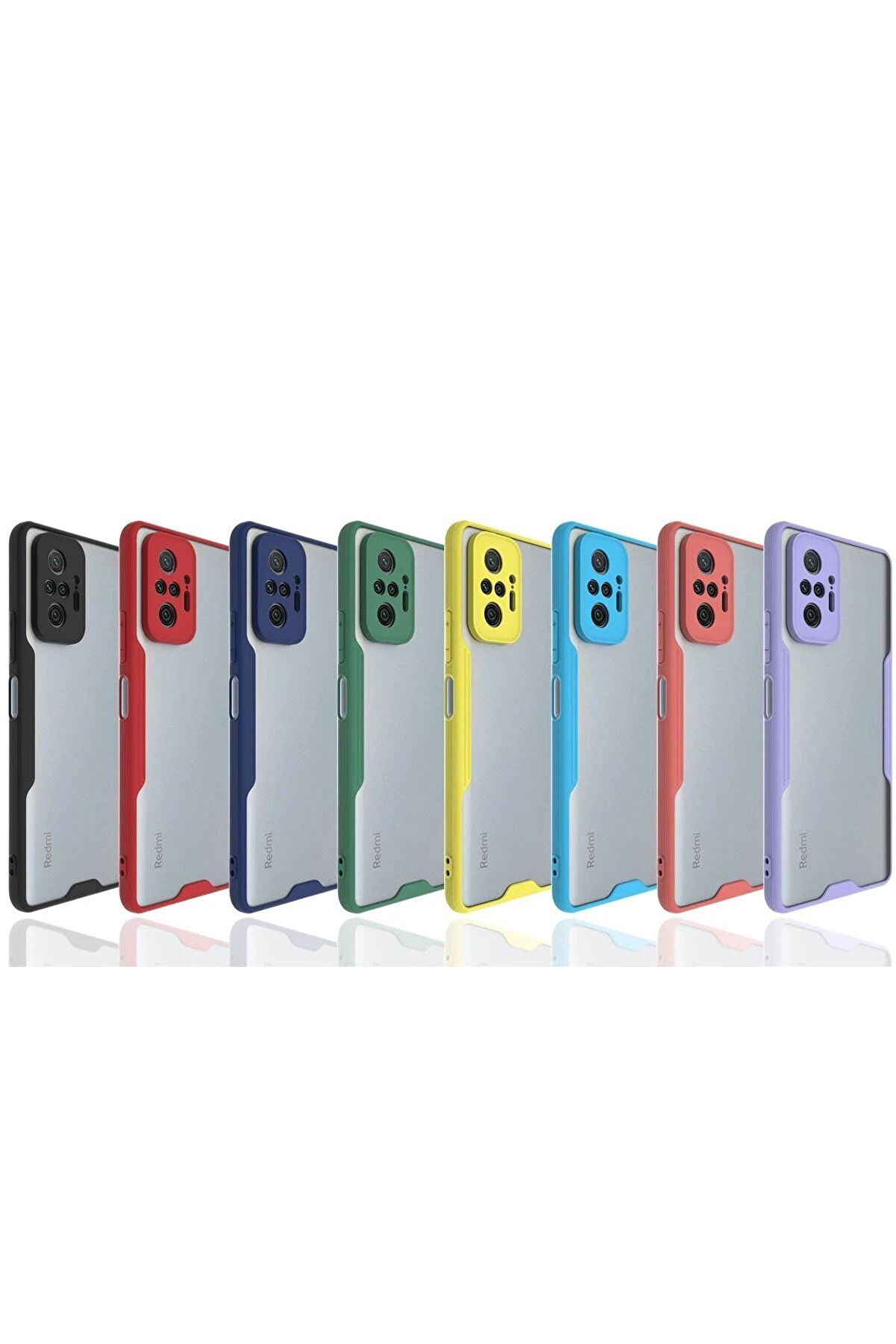 Xi̇aomi̇ Redmi̇ Note 10 Pro Kılıf Plati̇n Si̇li̇kon - Li̇la - Dropx7648-7586