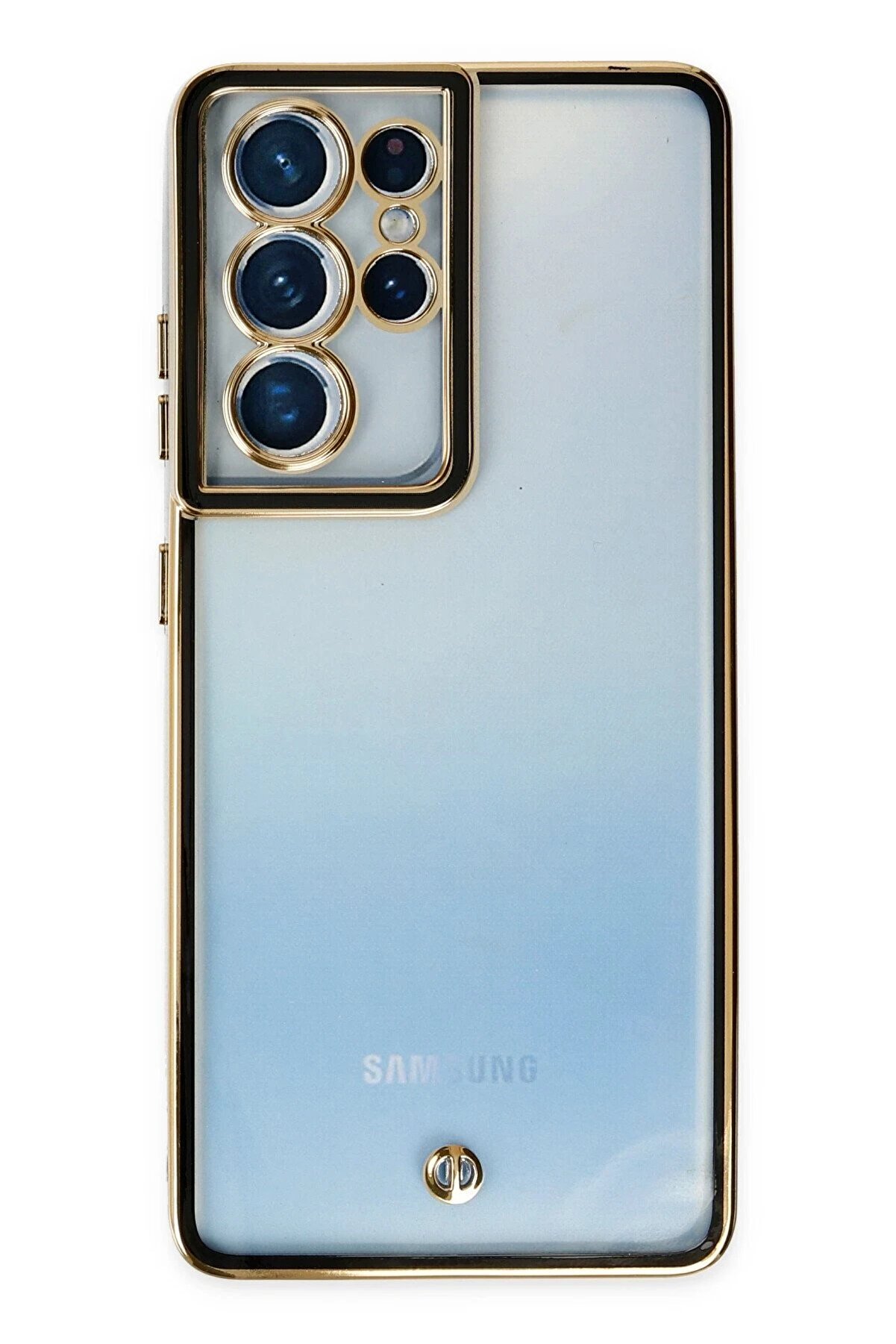 Samsung Galaxy S21 Ultra Kılıf Li̇va Lens Si̇li̇kon - Si̇yah - Dropx5687-8625
