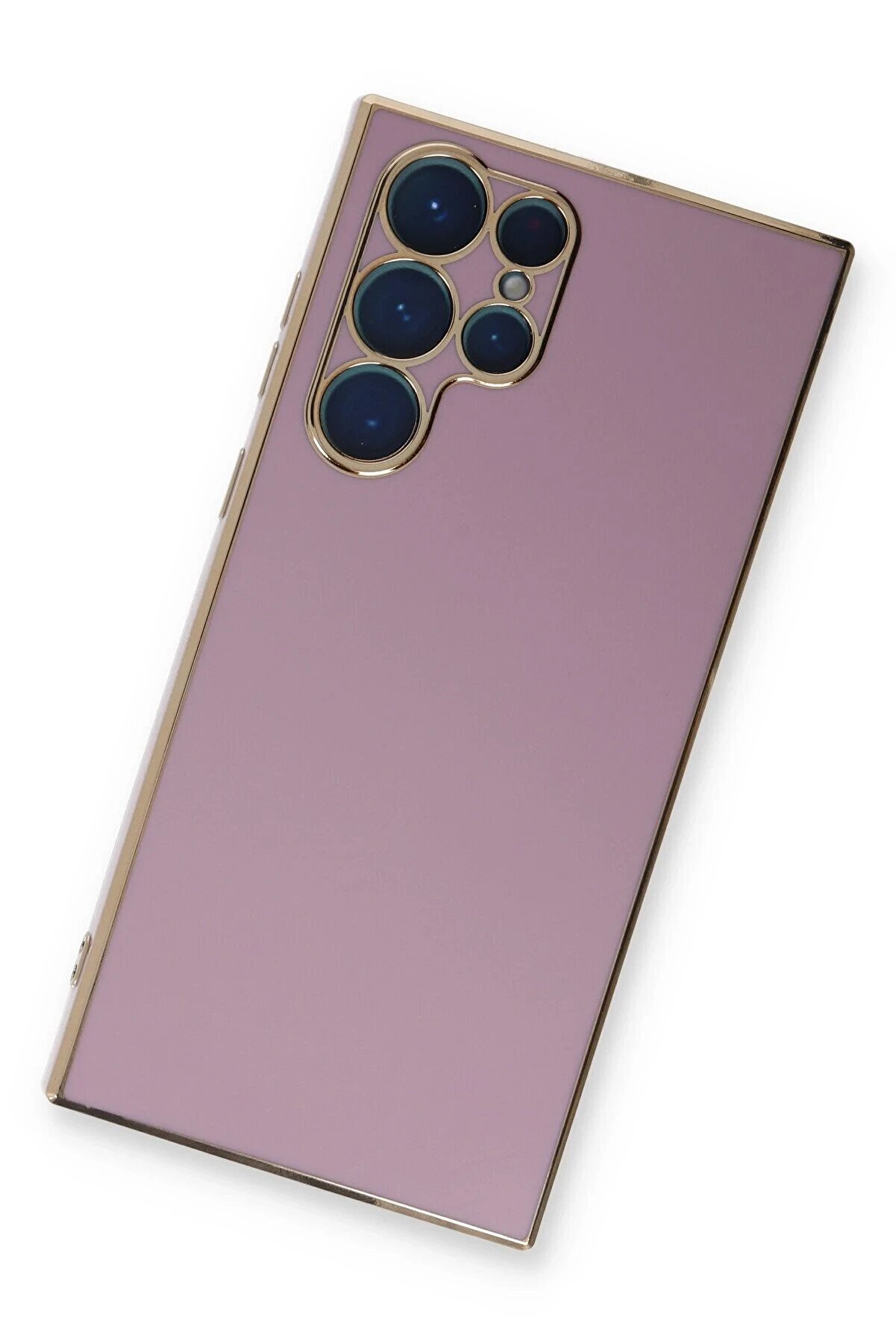 Samsung Galaxy S22 Ultra Kılıf Volet Si̇li̇kon - Mor - Dropx2191-2383