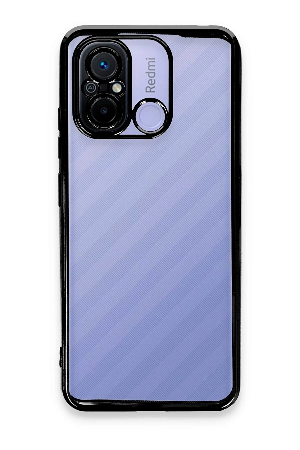 CepteToptan Xiaomi Redmi 12C Kılıf Lensli Silikon - Siyah - DROPX2159-1559