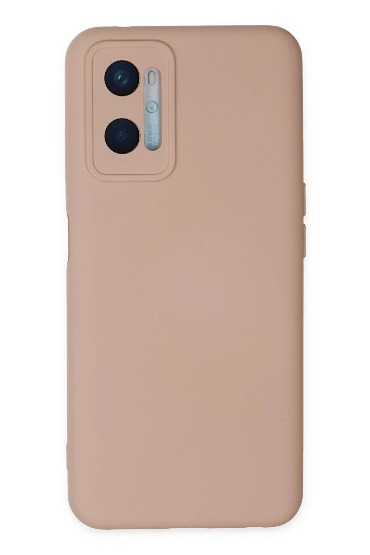 CepteToptan Oppo A96 Kılıf Nano içi Kadife Silikon - Pudra - DROPX9551-4195