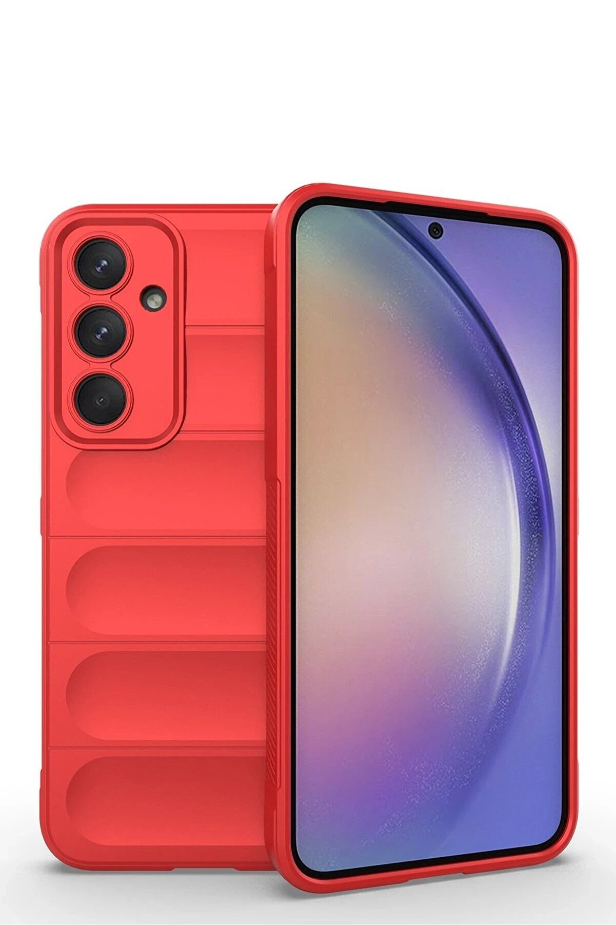 CepteToptan Samsung Galaxy M14 5G Kılıf Optimum Silikon - Kırmızı - DROPX9210-3300