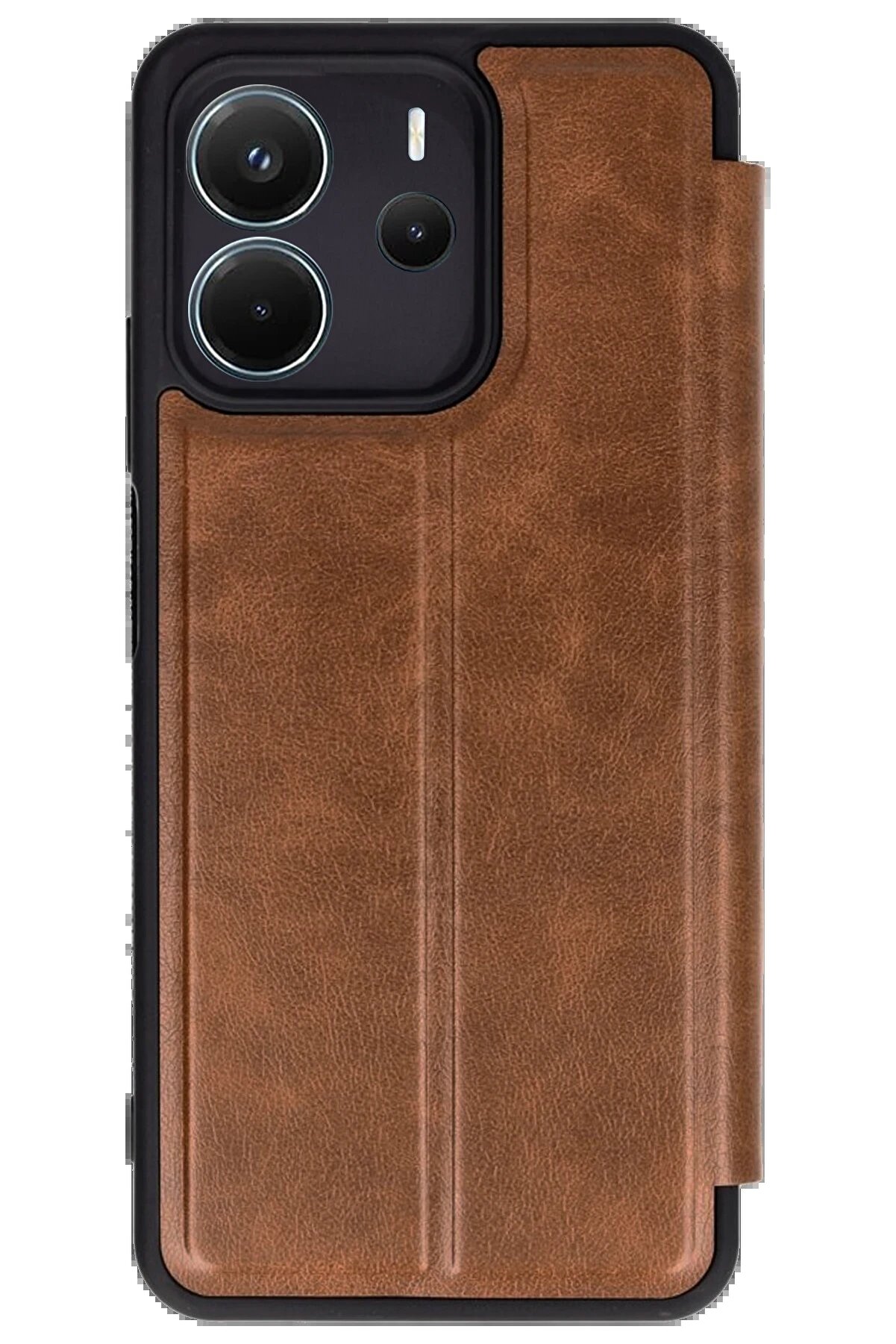 CepteToptan Xiaomi Redmi Note 14 4G Kılıf Flip Cover - Taba - DROPX2580-8707