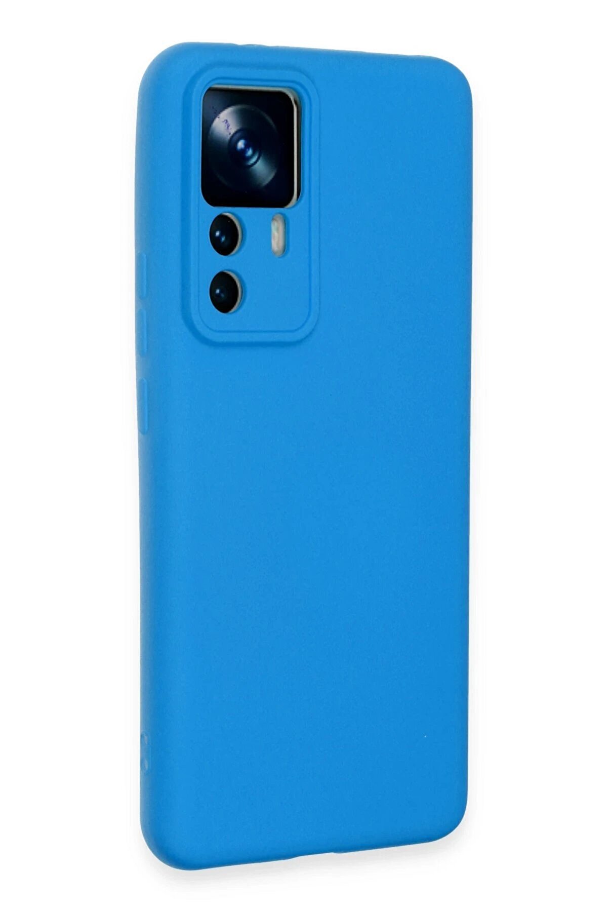 Xi̇aomi̇ Mi̇ 12T Pro Kılıf Nano İ&ccedil;i̇ Kadi̇fe Si̇li̇kon - Mavi̇ - Dropx9895-9508