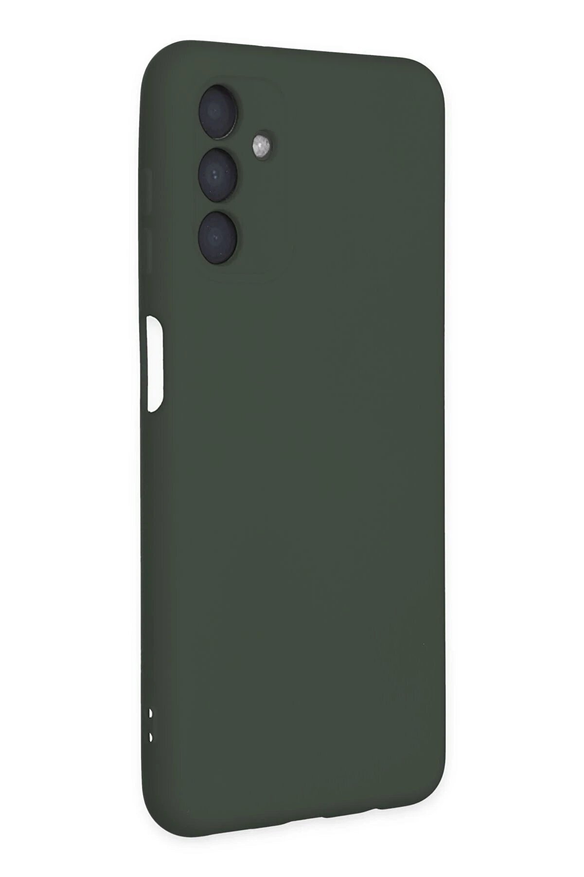 Samsung Galaxy A04S Kılıf Nano İçi̇ Kadi̇fe Si̇li̇kon - Koyu Yeşi̇l - Dropx1631-4883