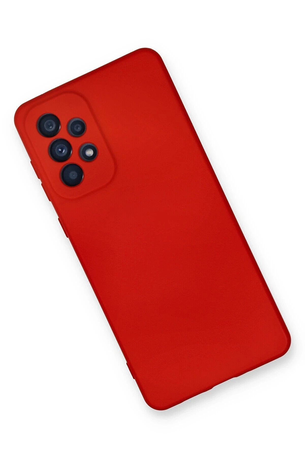 Samsung Galaxy A33 5G Kılıf Nano İ&ccedil;i̇ Kadi̇fe Si̇li̇kon - Kırmızı - Dropx1360-1542
