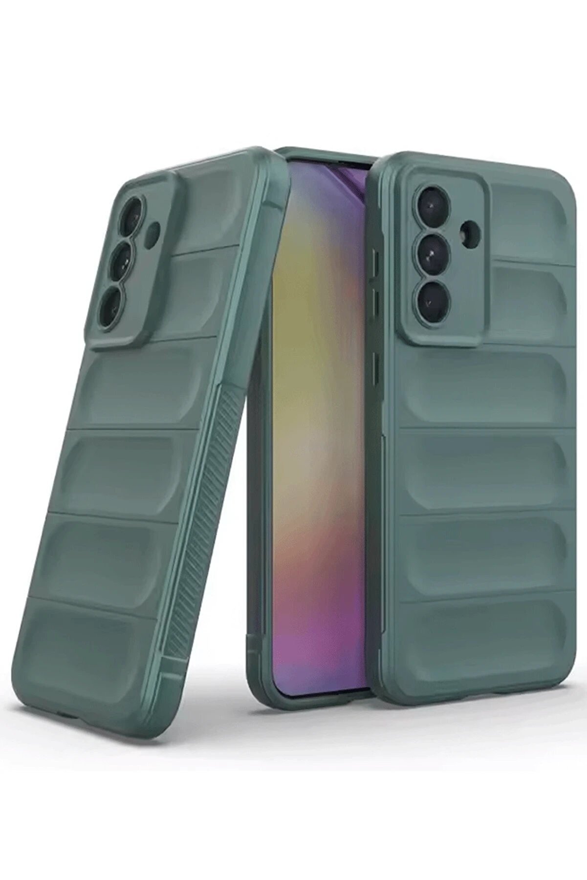 CepteToptan Samsung Galaxy A26 Kılıf Optimum Silikon - Koyu Yeşil - DROPX8246-5067