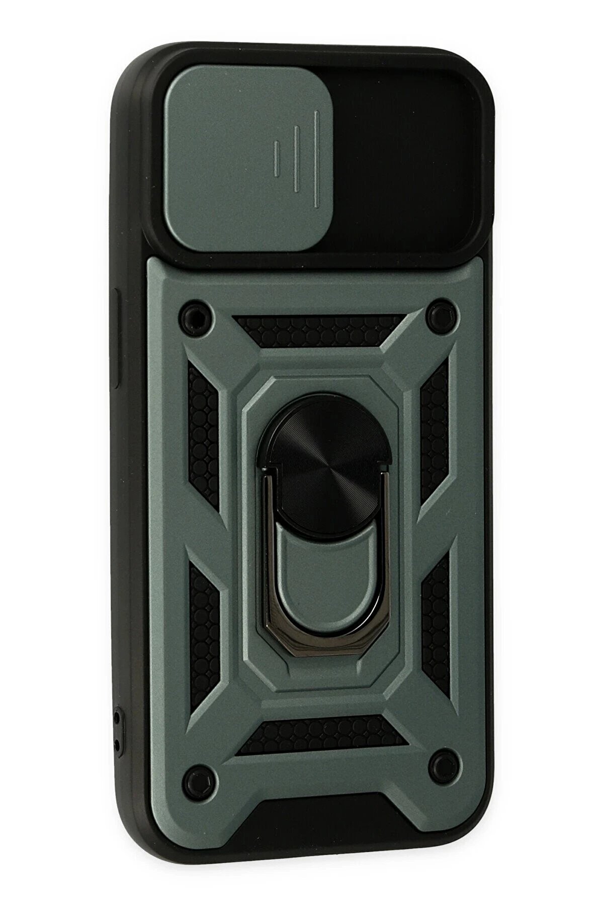 İphone 14 Kılıf Pars Lens Yüzüklü Si̇li̇kon - Yeşi̇l - Dropx7461-3767