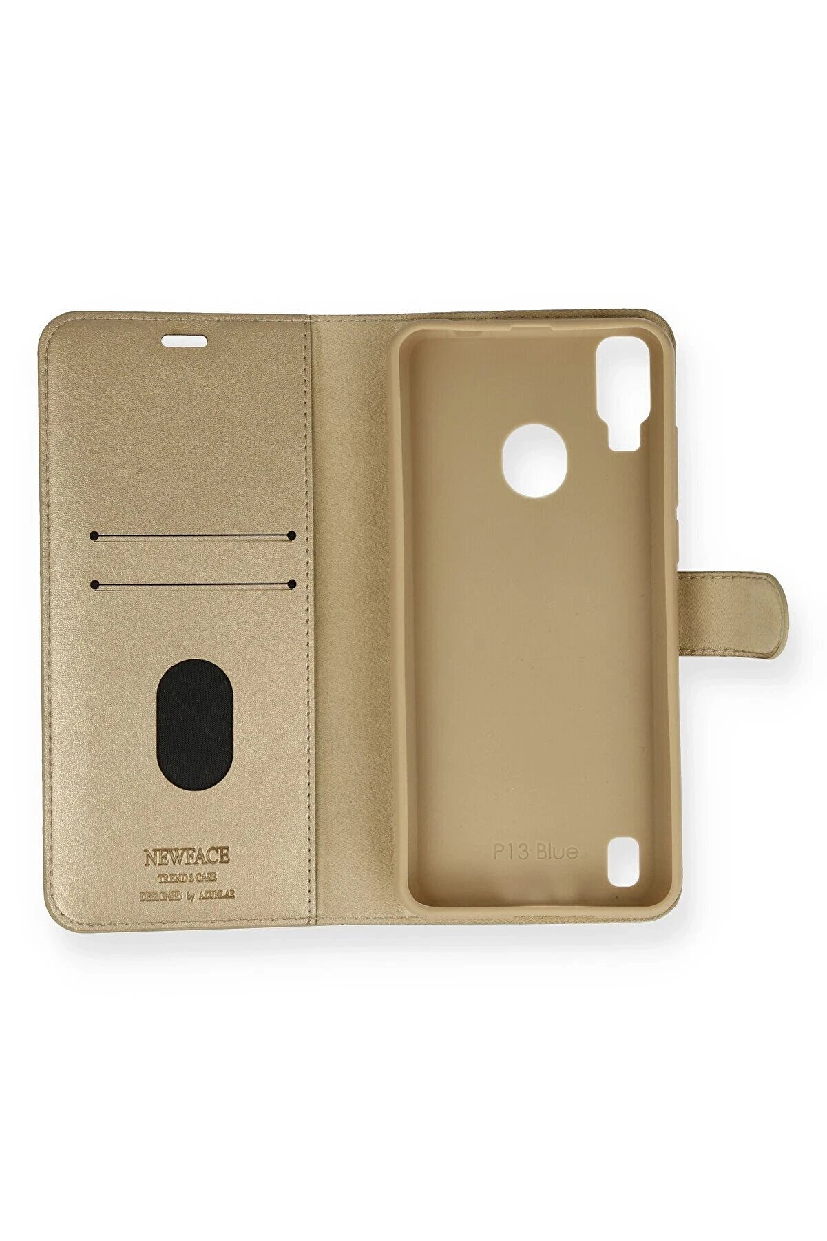 Reeder P13 Blue Kılıf Trend S Plus Kapaklı Kılıf - Gold - Dropx6756-4899