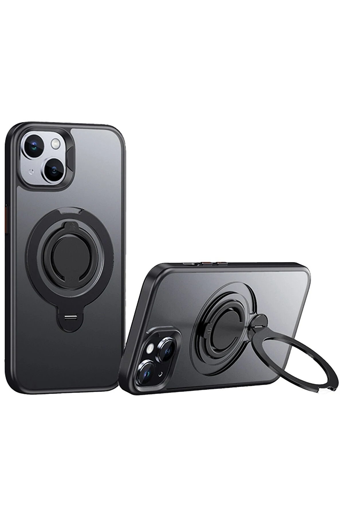 CepteToptan iPhone 15 Avatar 360 Dönen Magsafe Kapak - Siyah - DROPX9938-5922