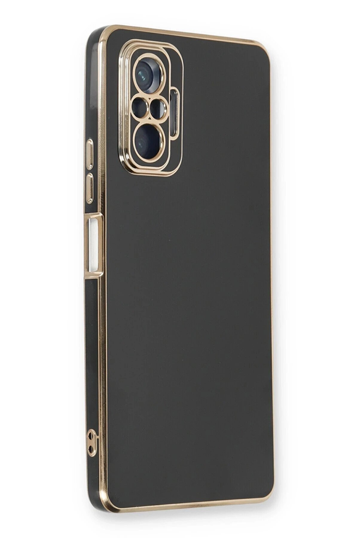 CepteToptan Xiaomi Redmi Note 10 Pro Kılıf Volet Silikon - Siyah - DROPX9074-7768