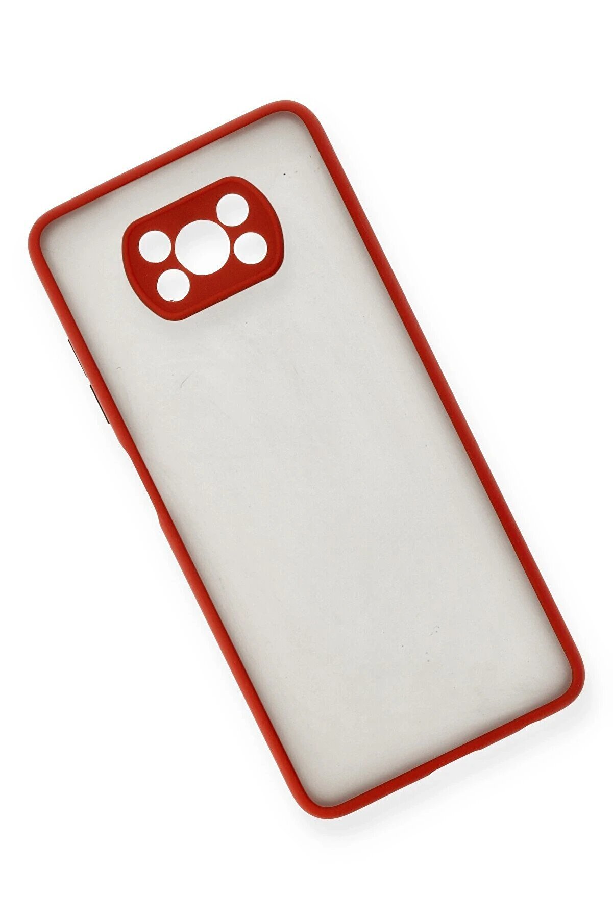 Xi̇aomi̇ Pocophone X3 Kılıf Montreal Si̇li̇kon Kapak - Kırmızı - Dropx4745-3961