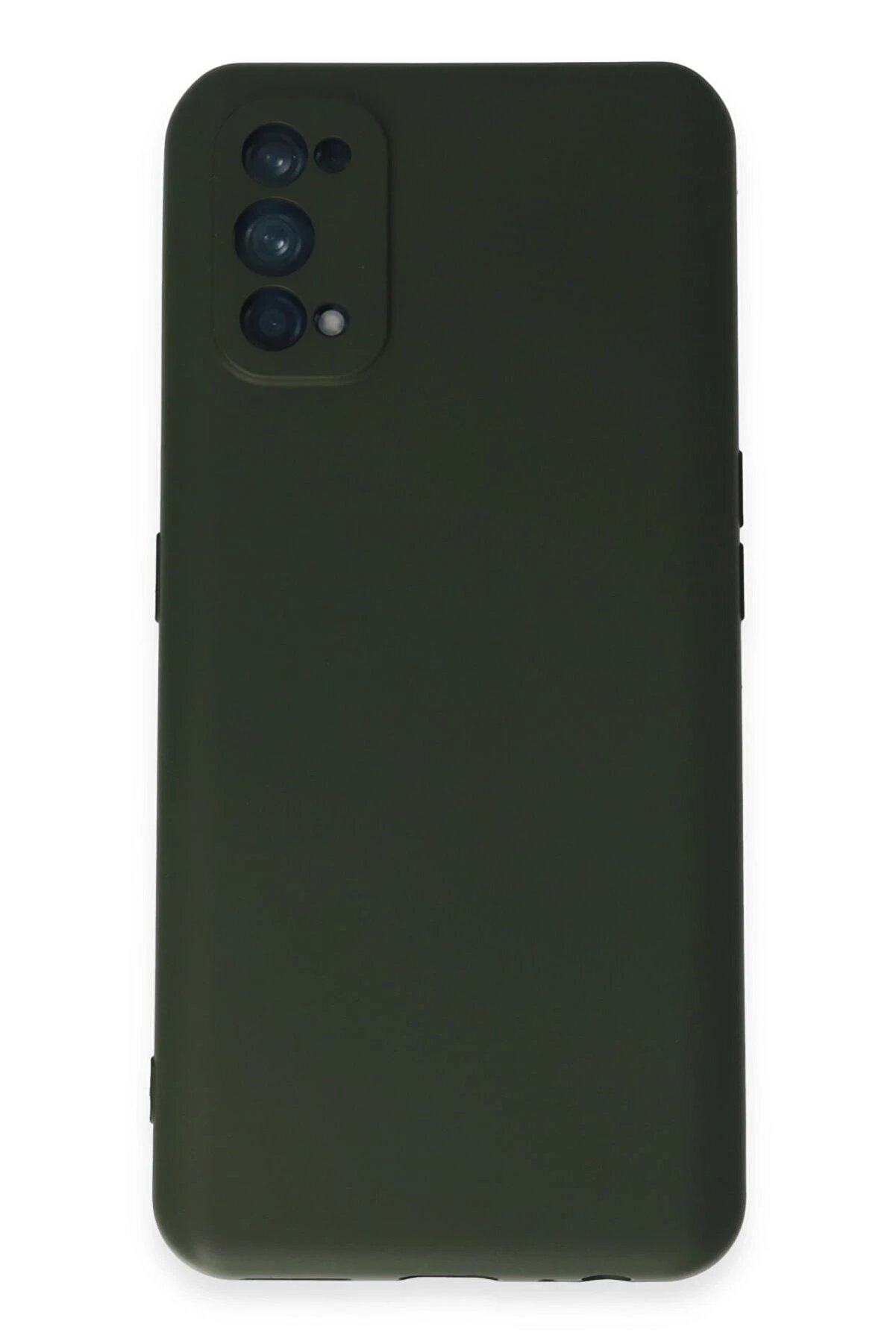 CepteToptan Realme 7 Pro Kılıf Nano içi Kadife Silikon - Koyu Yeşil - DROPX6246-3647