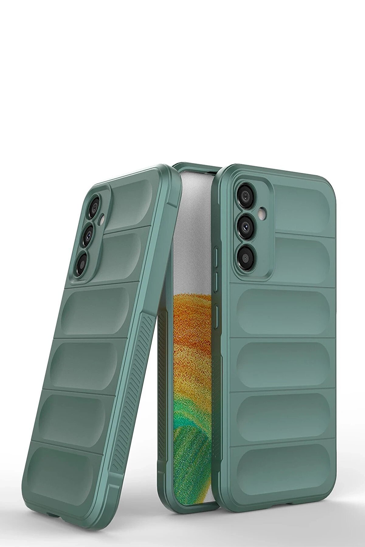 Samsung Galaxy A15 4G Kılıf Opti̇mum Si̇li̇kon - Koyu Yeşi̇l - Dropx2237-8985